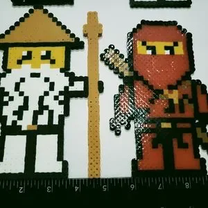 Hand Crafted Toys 6 Ninjago Perler Bead Figures Poshmark